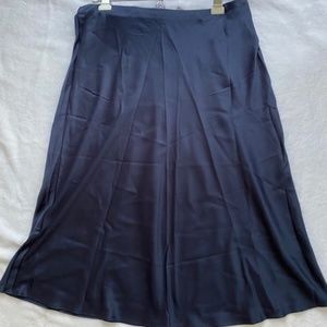 Express Satin Midi Skirt NWT